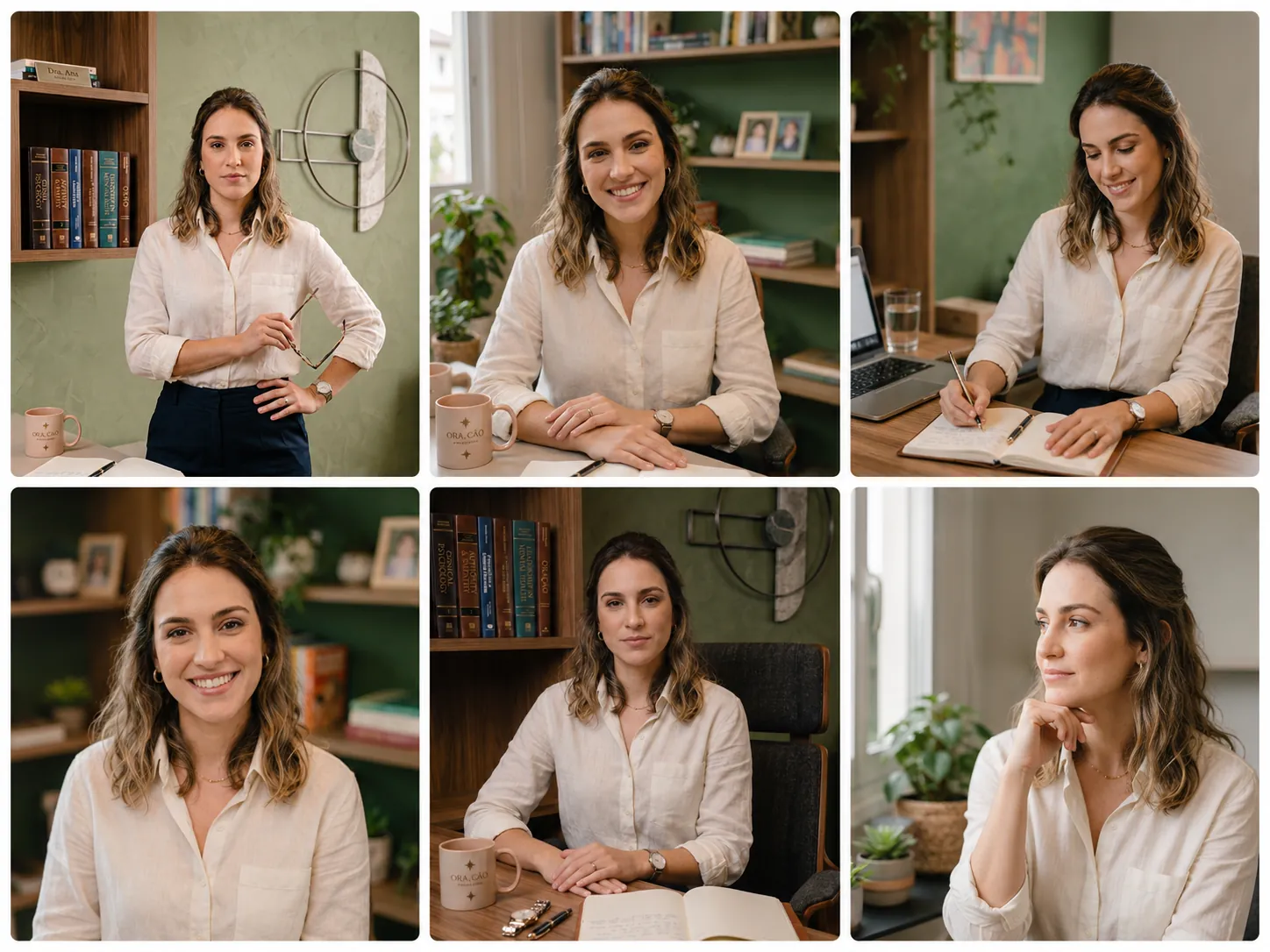 Fotos profissionais geradas por IA da nutricionista Bárbara Nogueira | FliperArtz