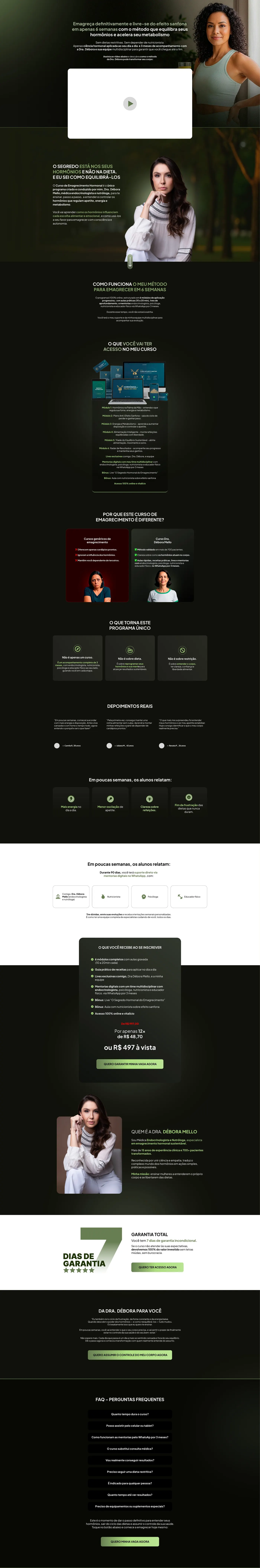 Site profissional Dra. Débora Mello criado pela FliperArtz para profissional de saúde — visão desktop